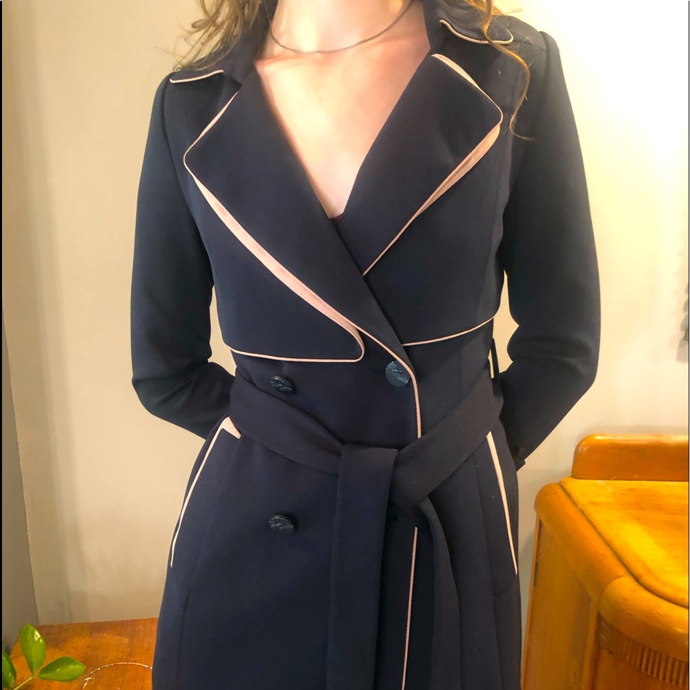 JJ Jigott chic petit navy overcoat